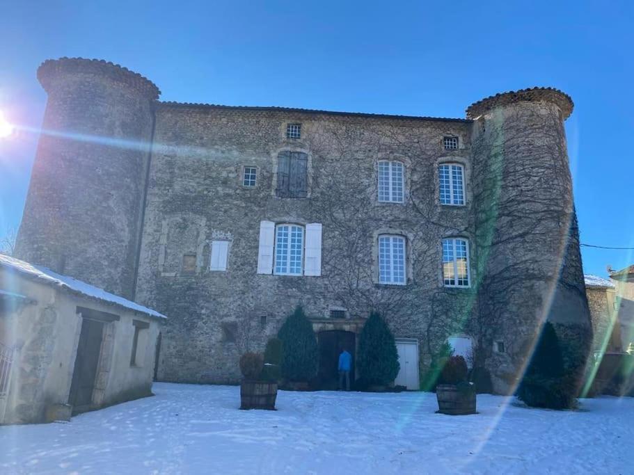 Studio Au Chateau De Lachau Exterior photo